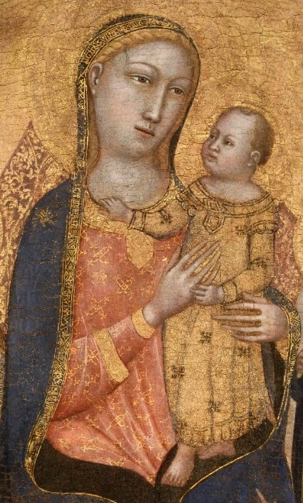 The central group of the Madonna and Child