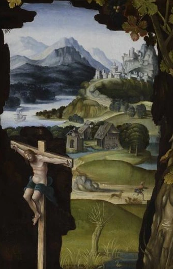 The landscape behind Saint Jerome