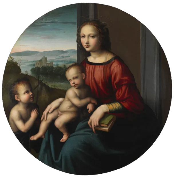 Madonna and Child with Saint John by Bastiano da Sangallo