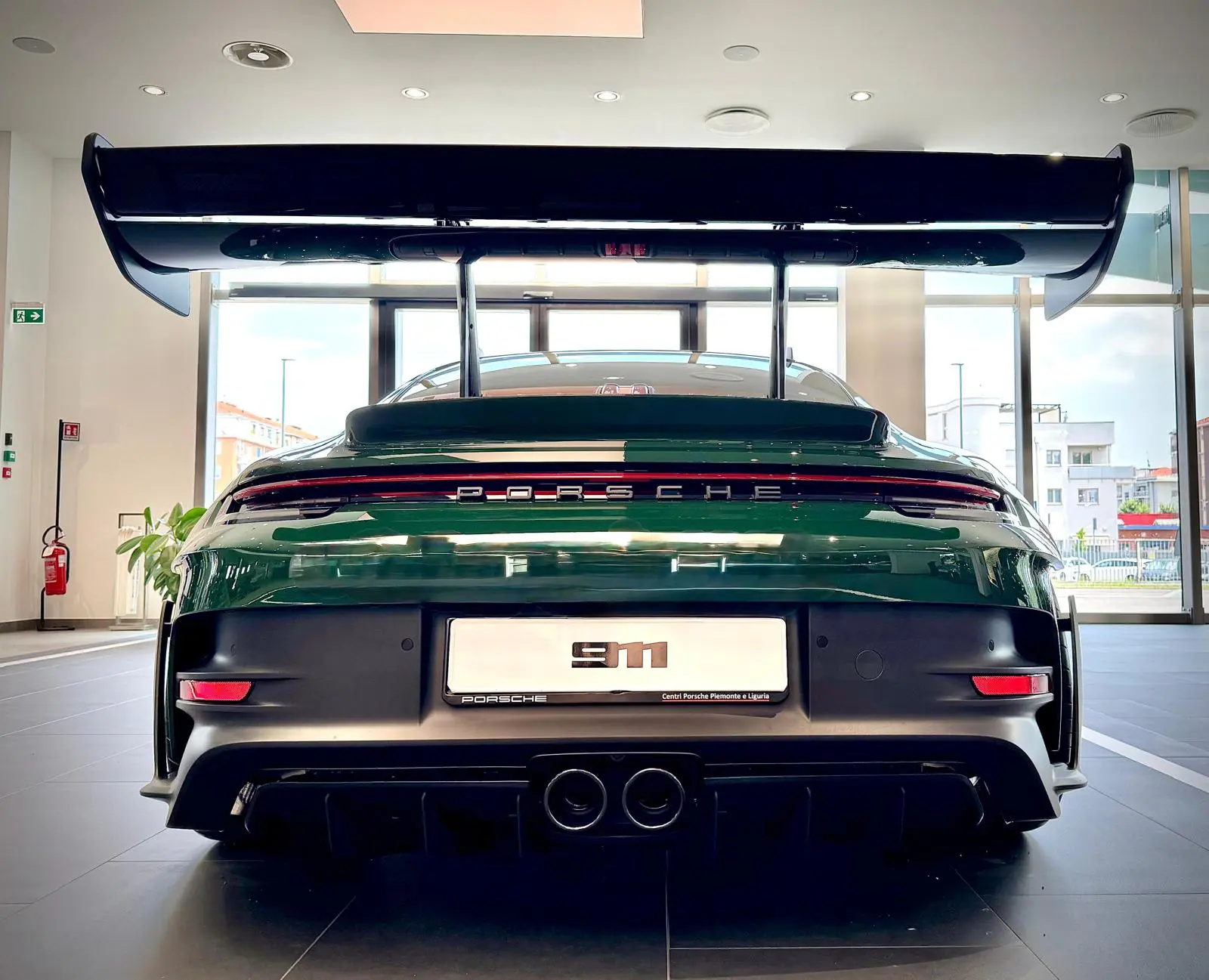 Rear view of Madame Claude beneath her carbon-fibre wing