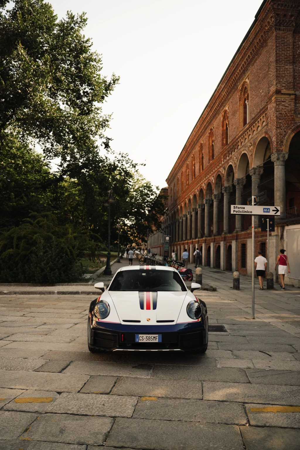 Abeba, a 2023 Porsche 992 Dakar in Roughroads livery in Milan