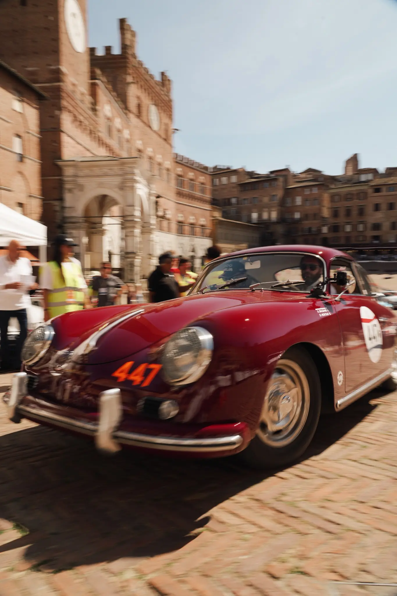 TURE Porsche 356 AT1 in motion during Mille Miglia 2026